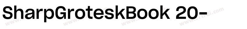 SharpGroteskBook 20字体转换